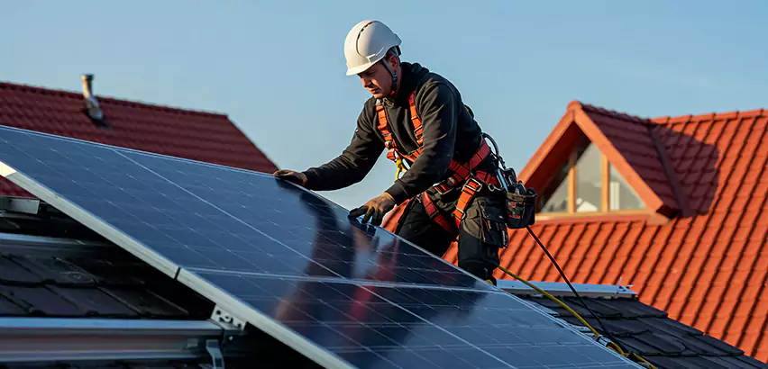 Solar Panels on Steel Roof Installation in Woodridge