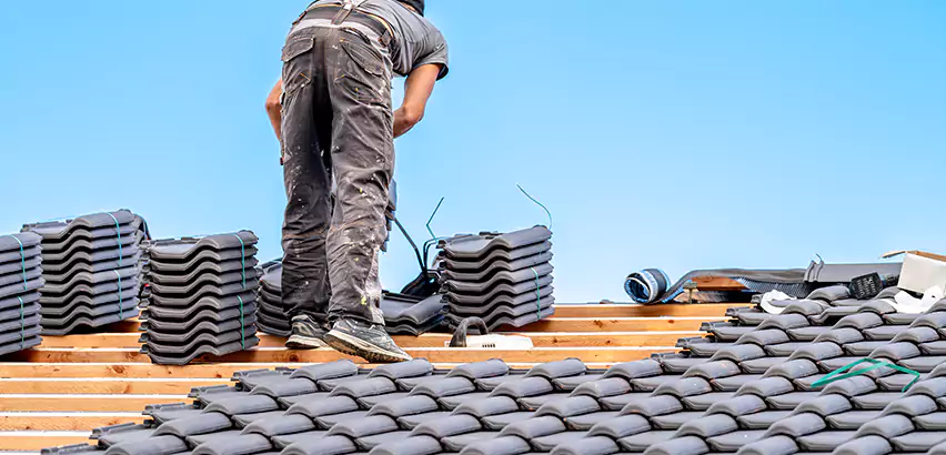 Replacing Tile Roof Underlayment in Woodridge